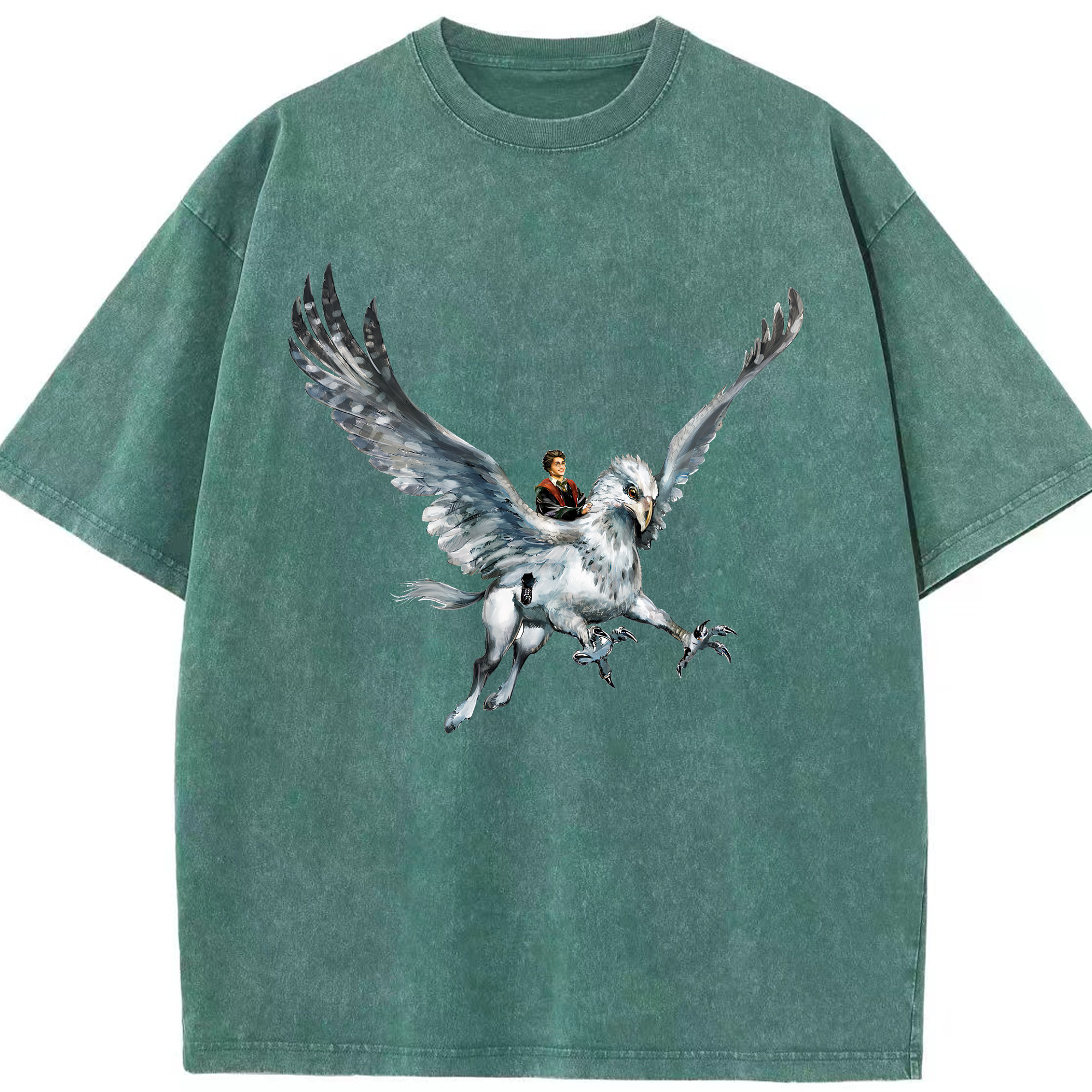 （画像用） Harry Potter ハリー・ポッターシリーズ 綿100% ヴィンテージ風 半袖Tシャツ（フロントプリント）